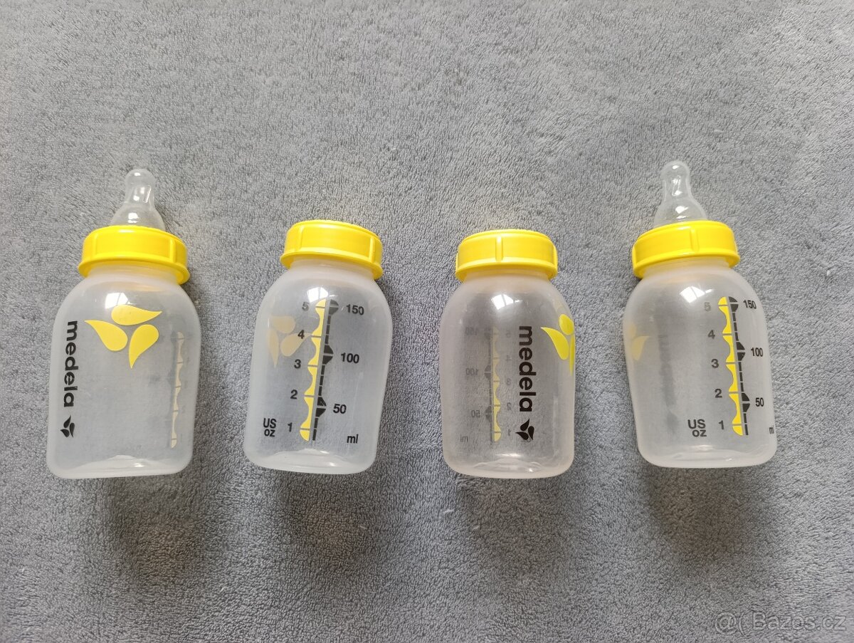 4x Dětská kojenecká lahev Medela Calma 150ml