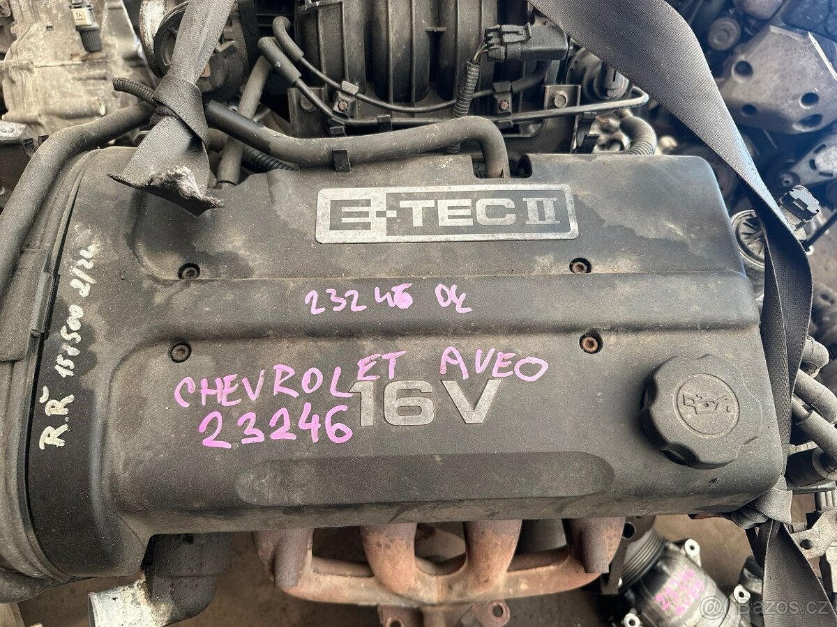 Prodám motor Chevrolet Aveo 1,4 BA č. 23246