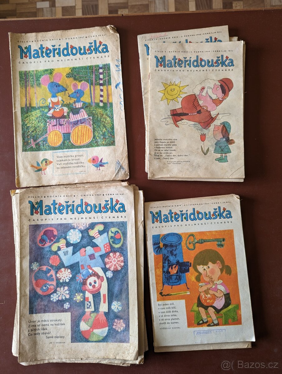 časopis Mateřídouška ročník 20-23