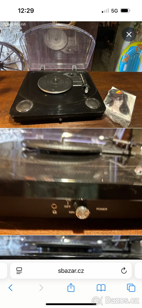 Gramofon Denver VPL-200 black Jako nový