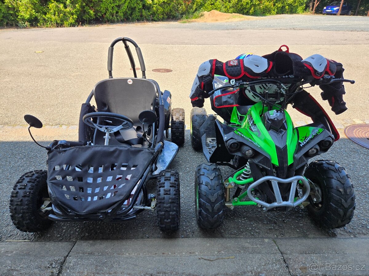 Dětská elektrická čtyřkolka 1200 W Ultimate Renegade zelená