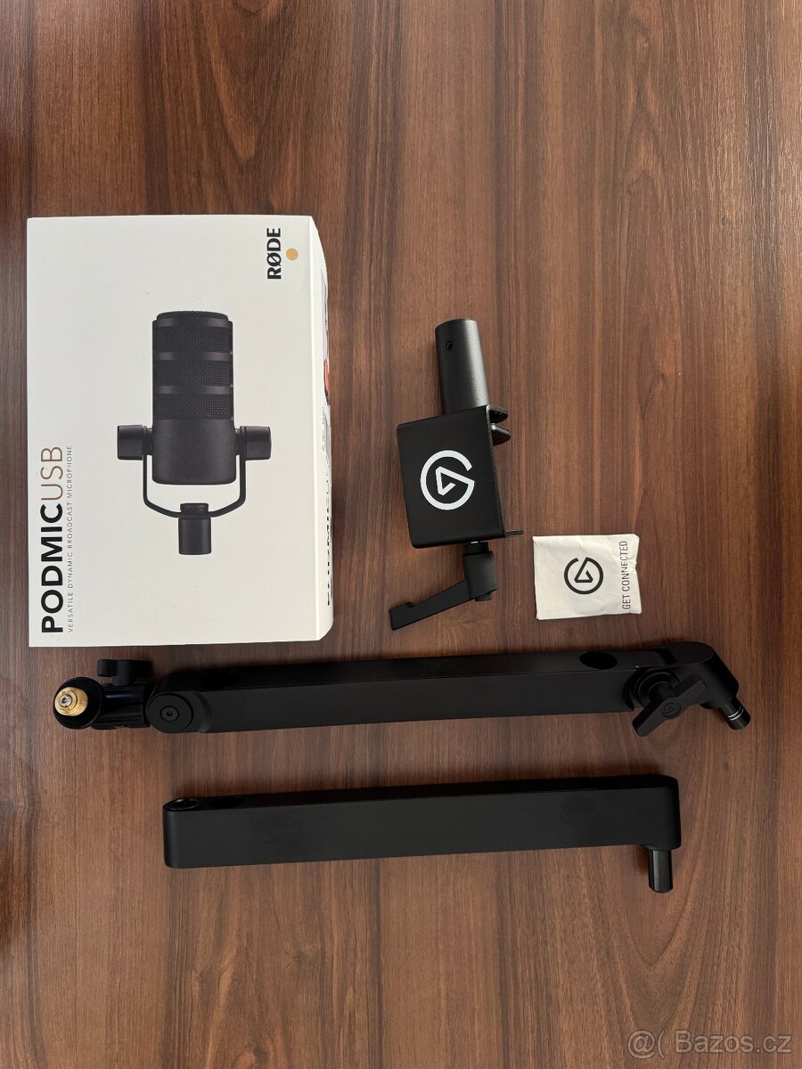 RØDE PodMic USB + Elgato Wave Mic Arm LP