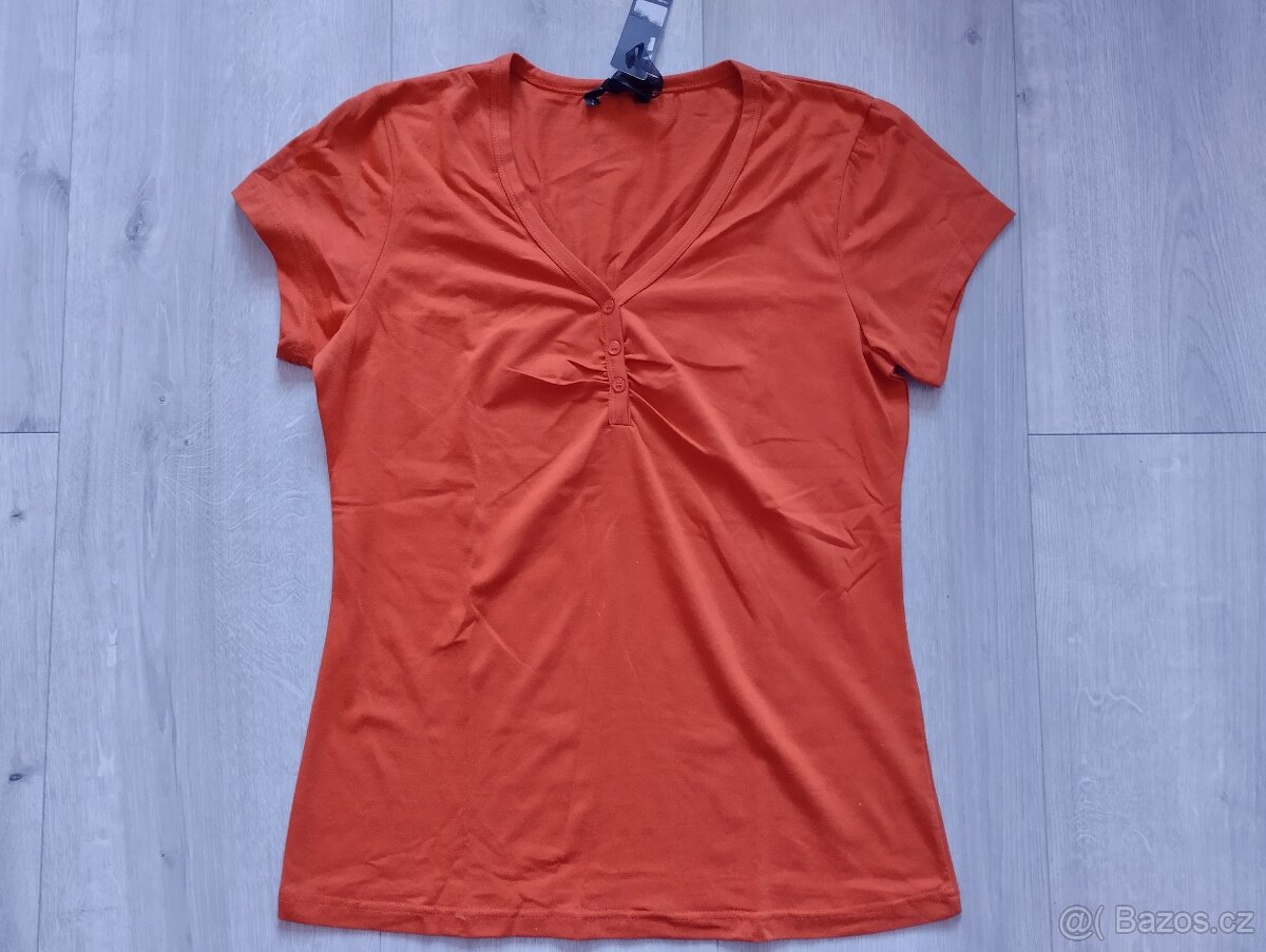 Tričko oranžové L-XL, nové