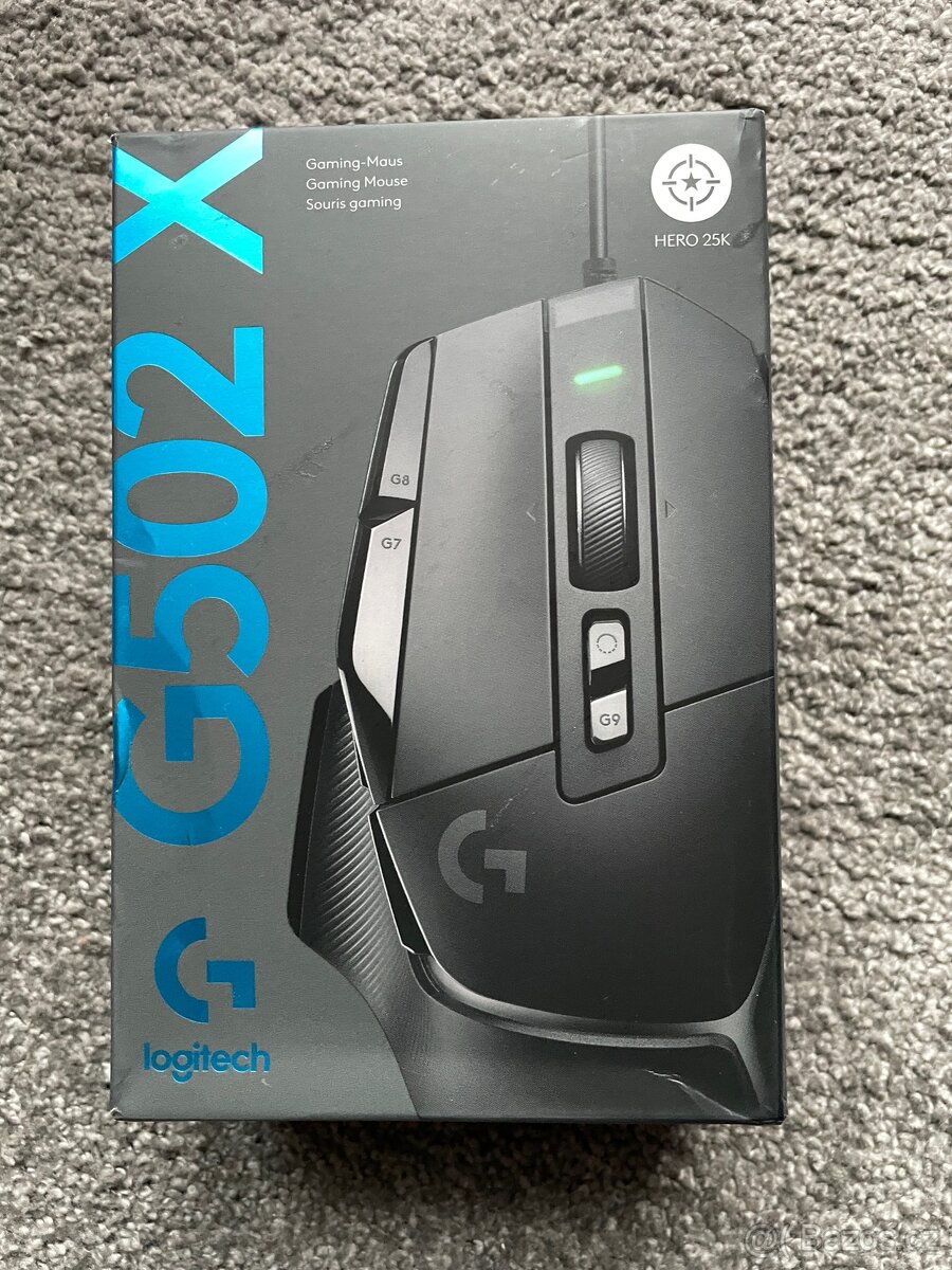 Logitech G502X - herní myš