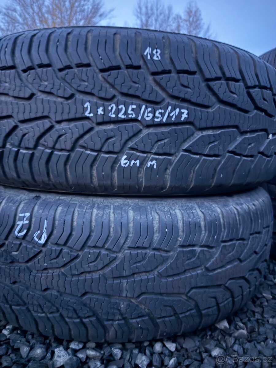 2x zimní pneu r17 225/65/17