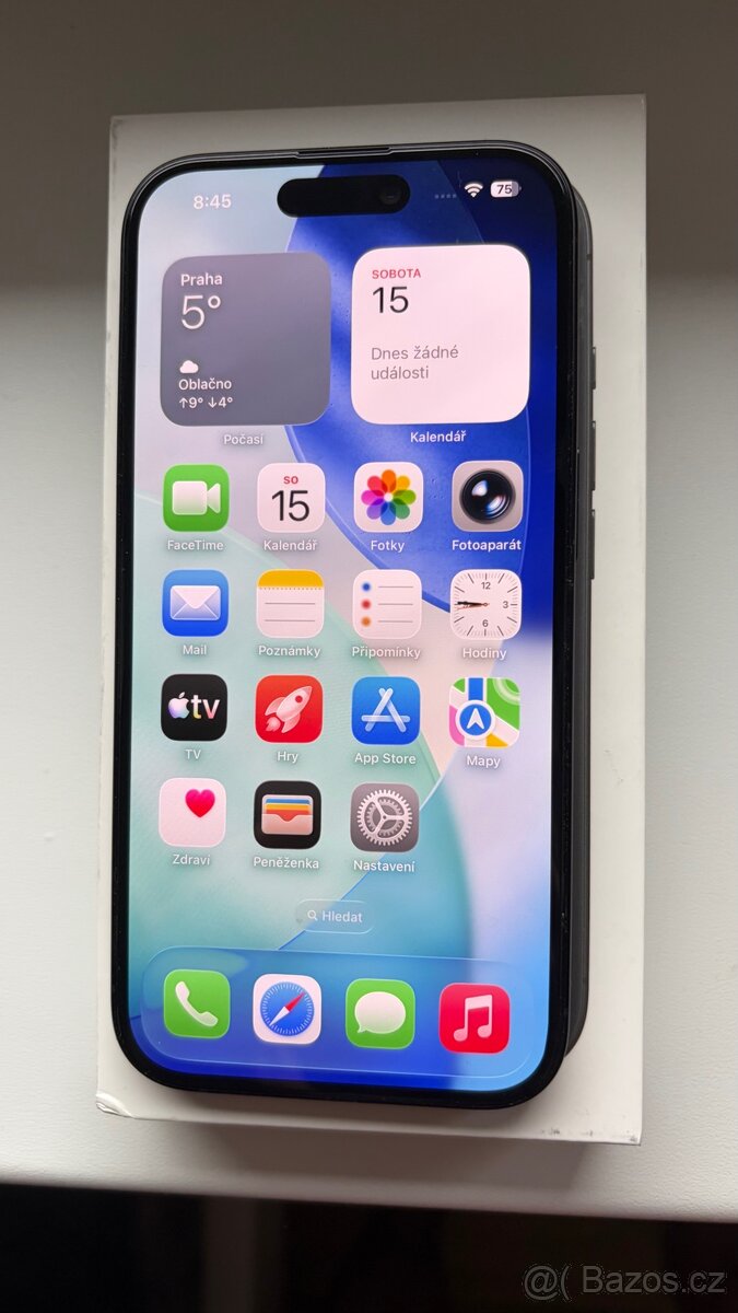📱 iPhone 16 – 128 GB, černý | jako nový, záruka 1/2027