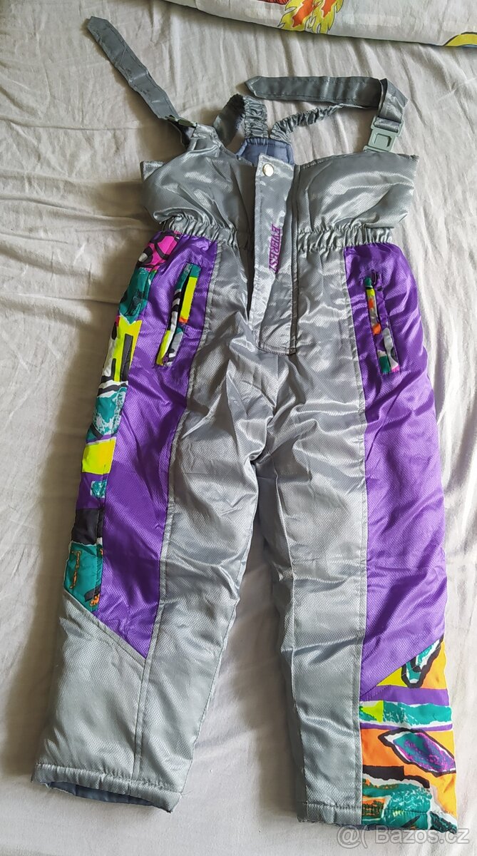 D.VP2.005_Dětské zimní oteplovací kalhoty s laclem (vel. 104