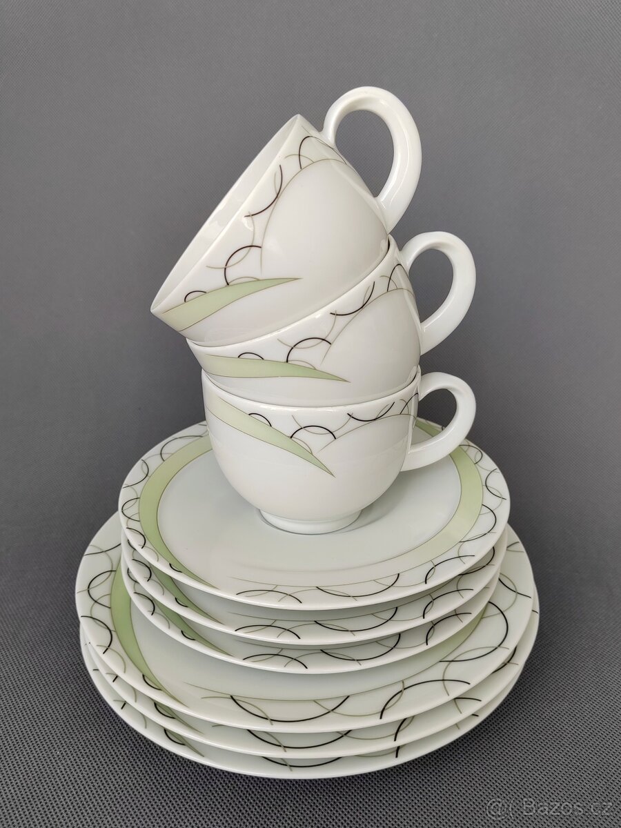 Komplet šálku s podšálkem a talířem Seltmann Weiden "Monaco