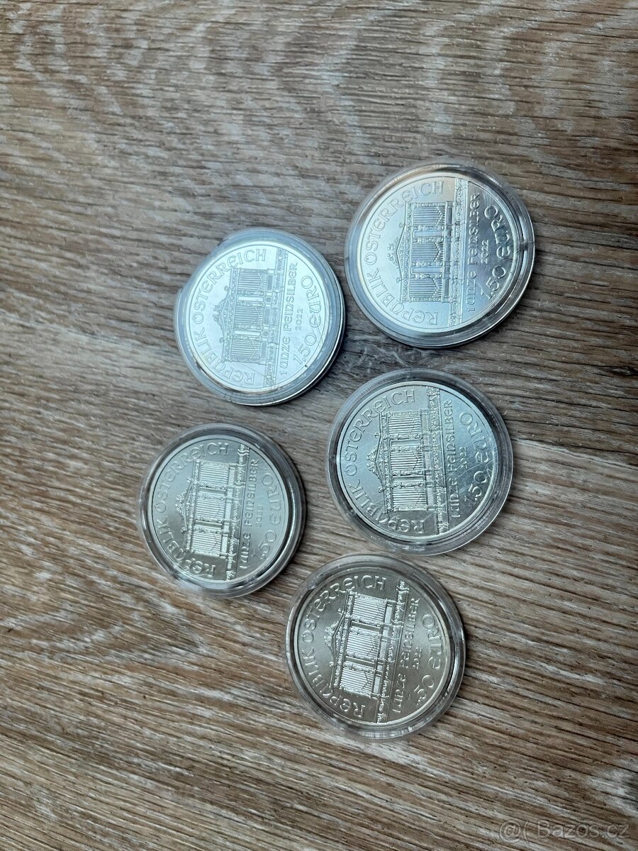 Wiener Philharmoniker 2022 5x 1 Oz