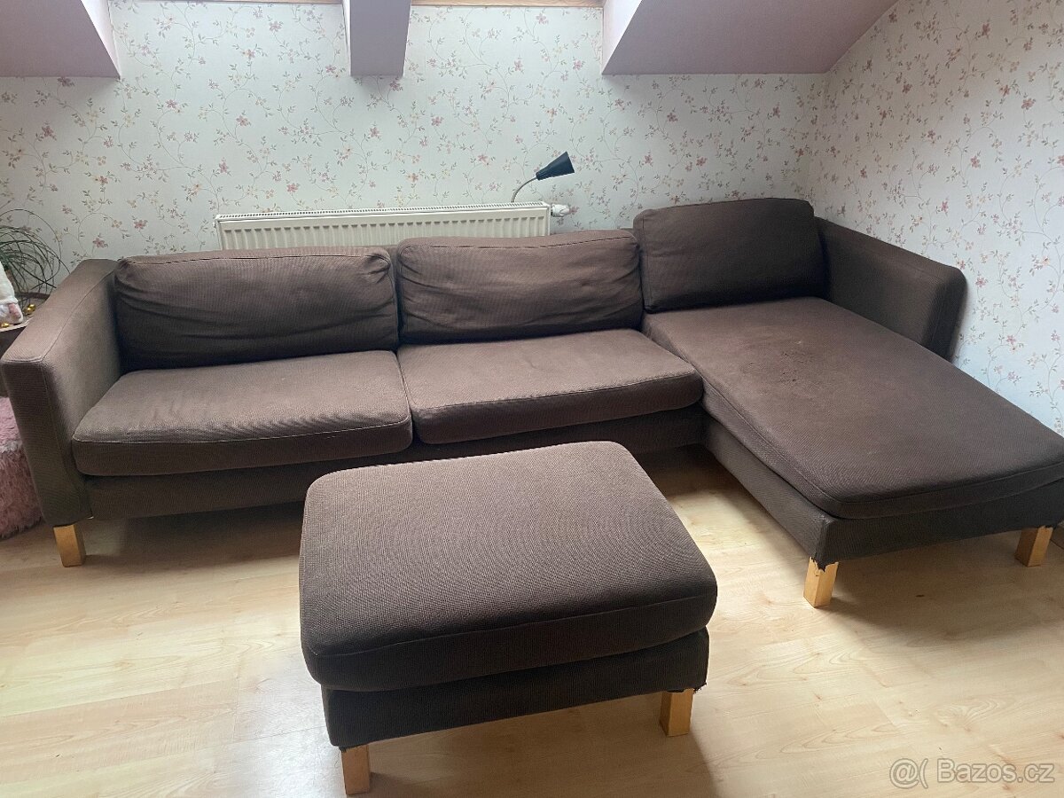 Rohová sedačka pohovka Karlstad Ikea