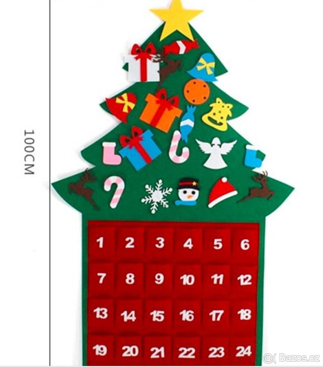 Adventní kalendář s kapsičkami