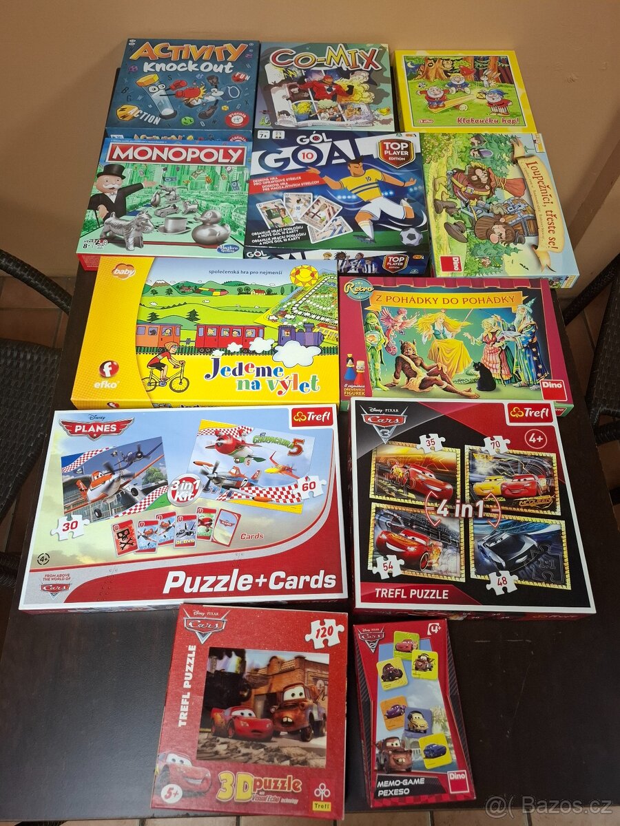 Soubor dětských a puzzle