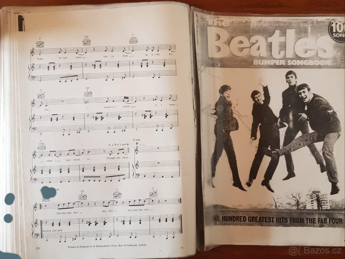 The BEATLES, TEXTY, NOTY, AKORDY, 99 písní