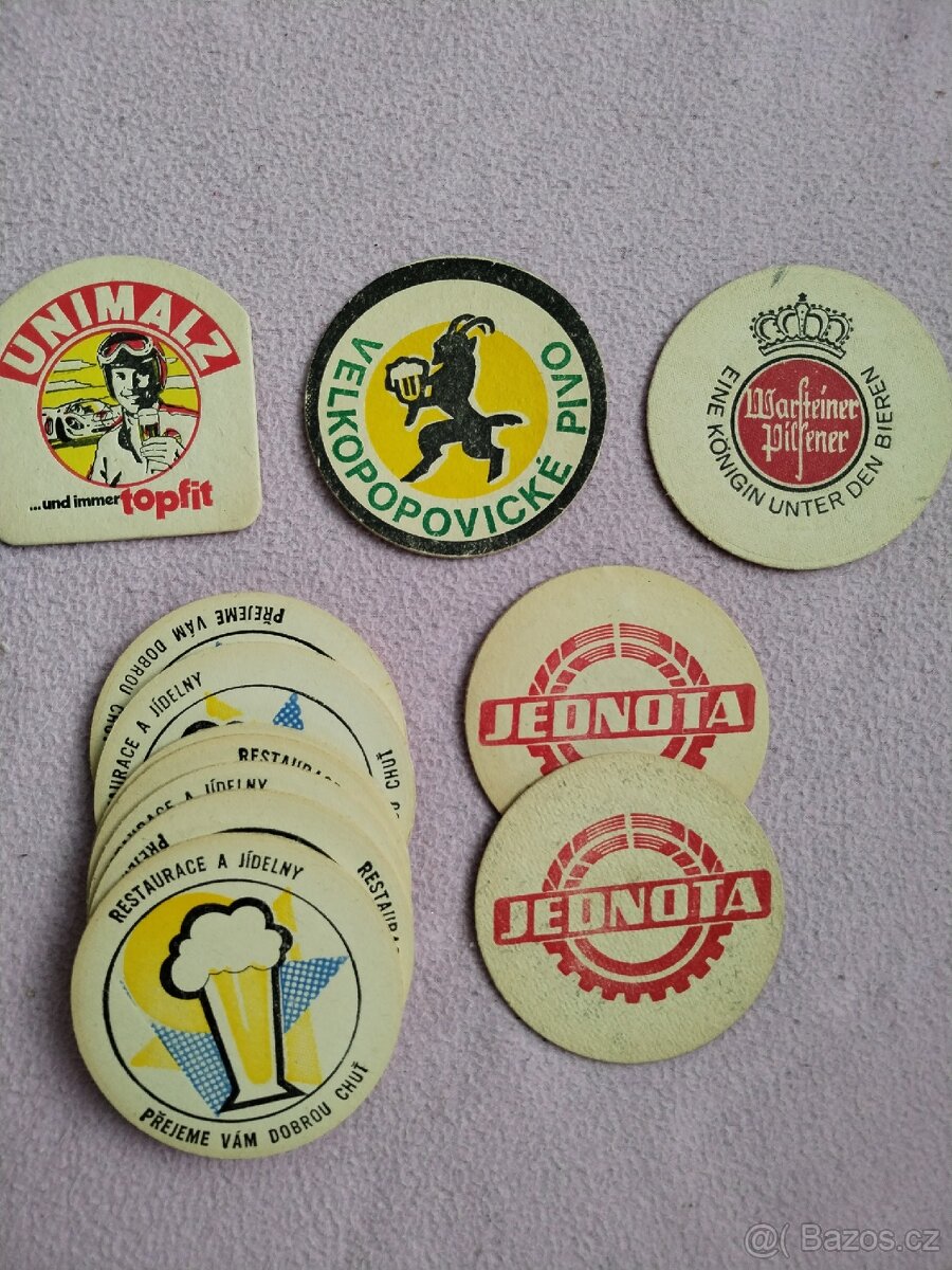 Pivní tácky 15 ks