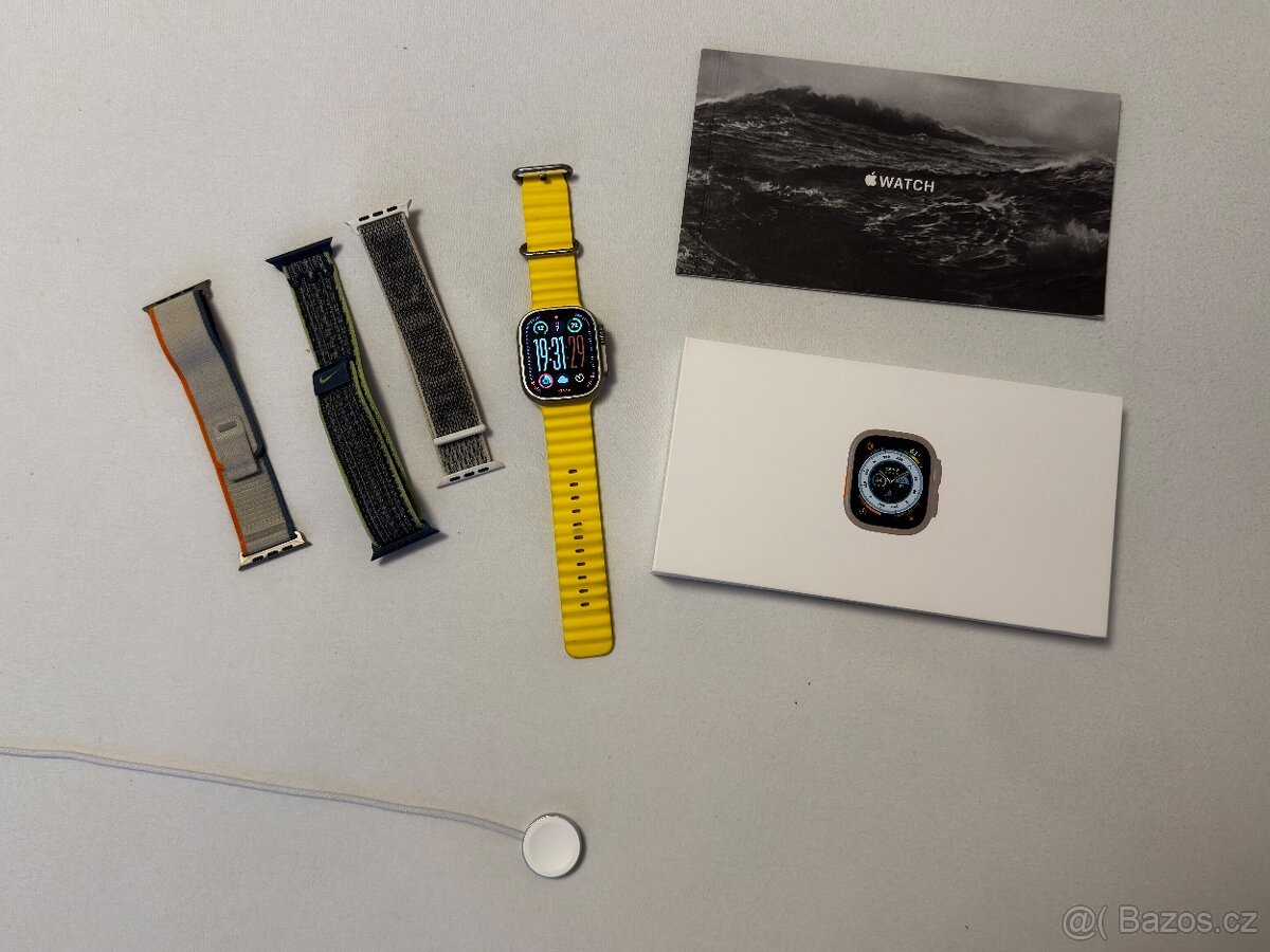 Apple Watch Ultra 1 + originál řemínky