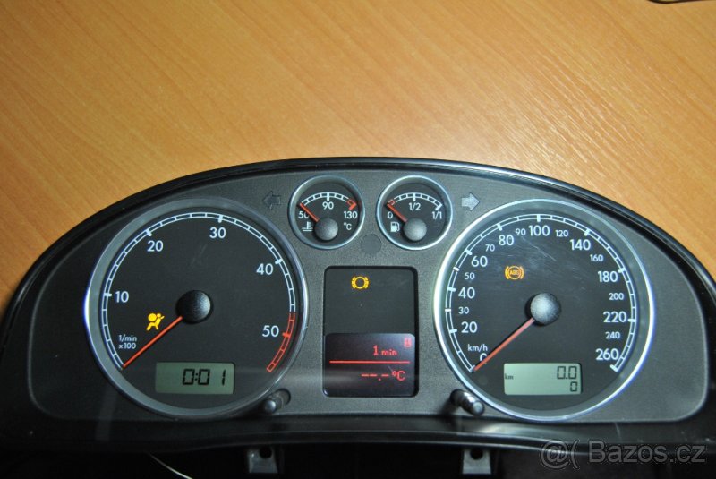 Budíky polodot Passat B5.5, B5, diesel, CAN, PIN, STAGING