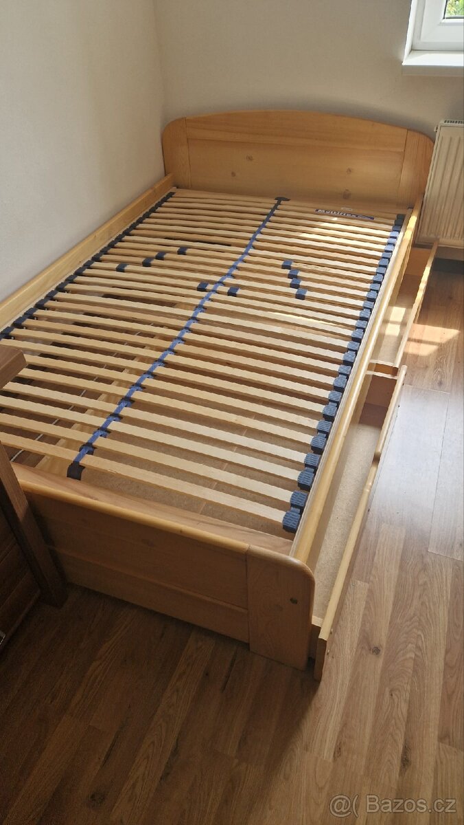 Postel 200 x 120 + anatomicky lamelový rošt