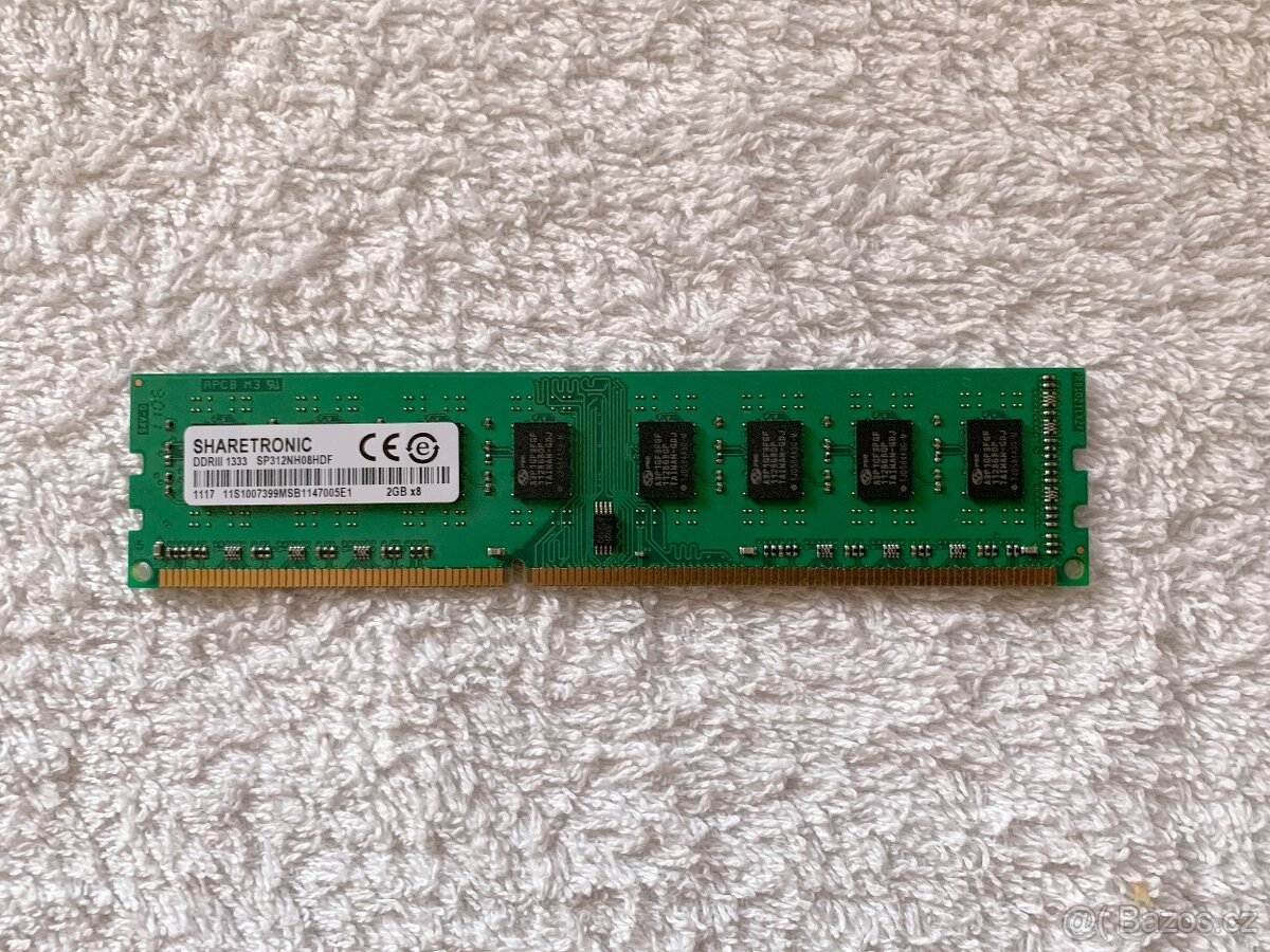 Paměť RAM 2GB SHARETRONIC DDRIII DIMM