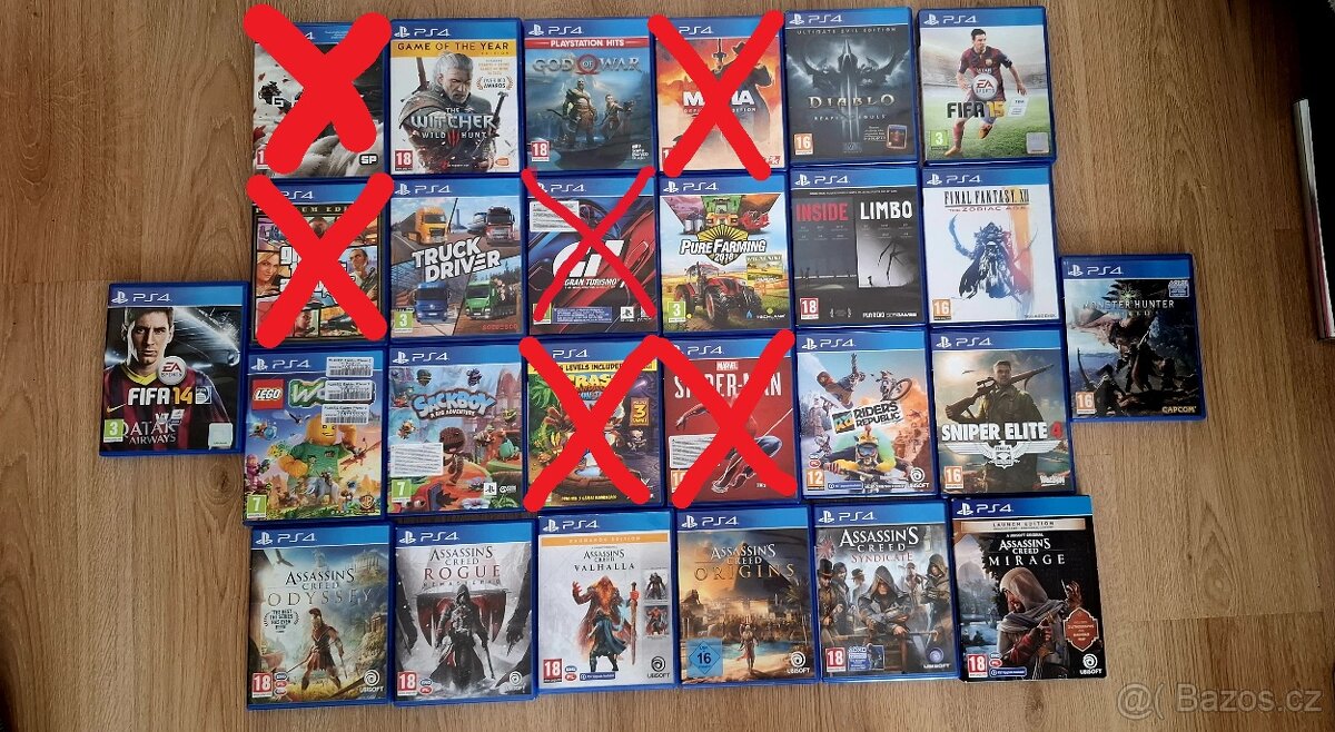 PS4 HRY NA PRODEJ