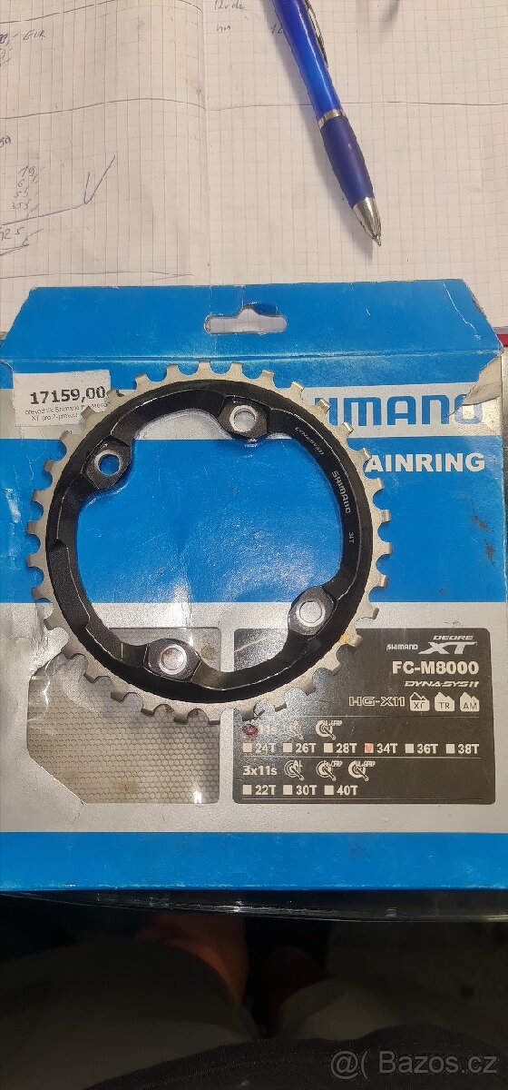 Převodník shimano deore xt FC-M8000 DYNA SYS 11