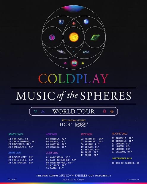 POPTÁVÁM - 2x vstupenka COLDPLAY LONDÝN