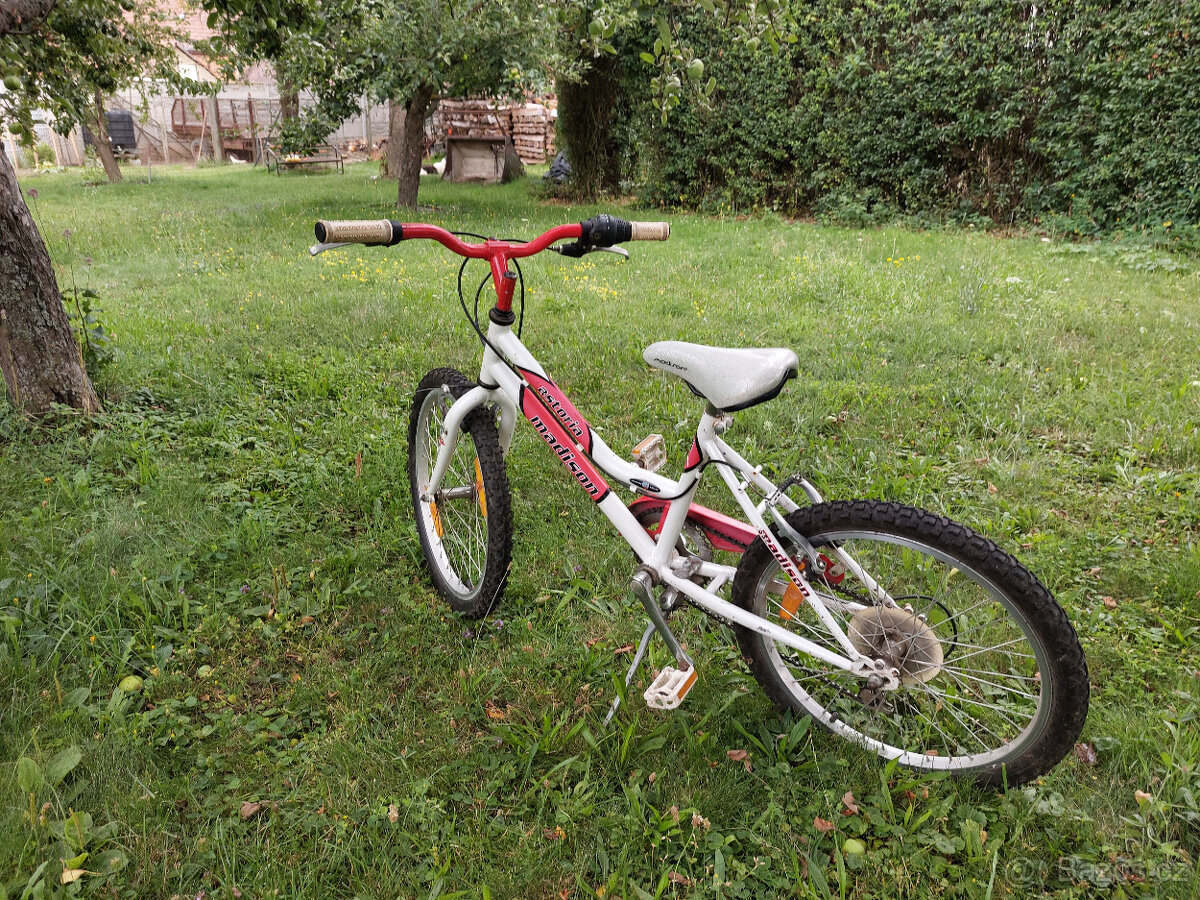 Růžovo-bílé kolo dětské