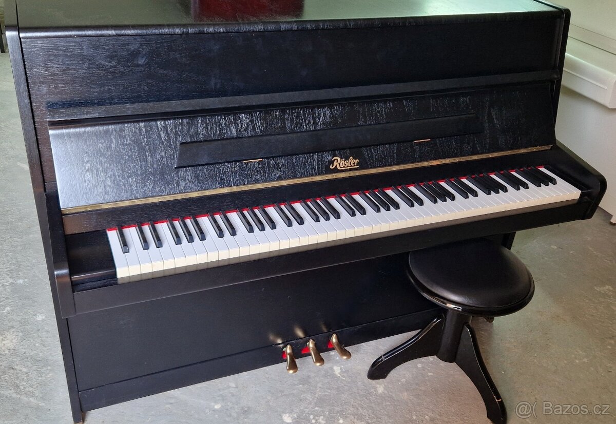 Černé piano Rösler - Petrof - Renner z roku 1990