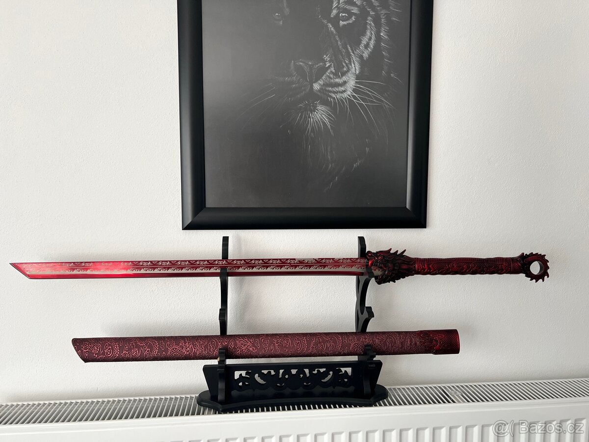 Čínský Tradiční Meč- Red Dragon