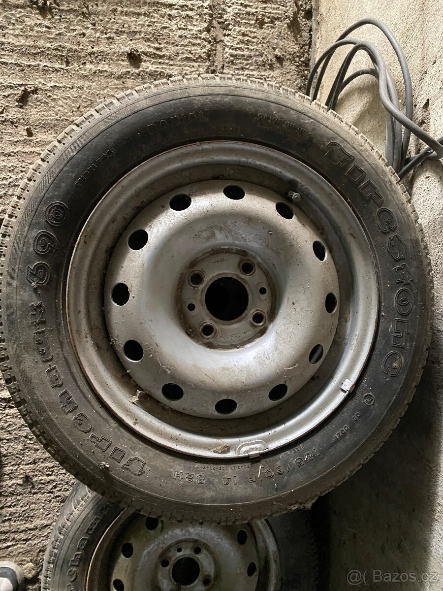 Plechové disky R14 4X98 ET43 sada 4ks