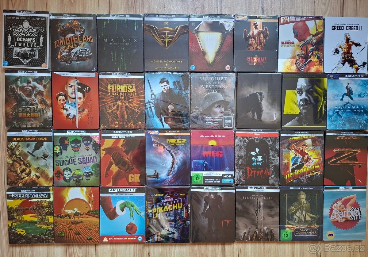 4K UHD blu-ray filmy na predaj
