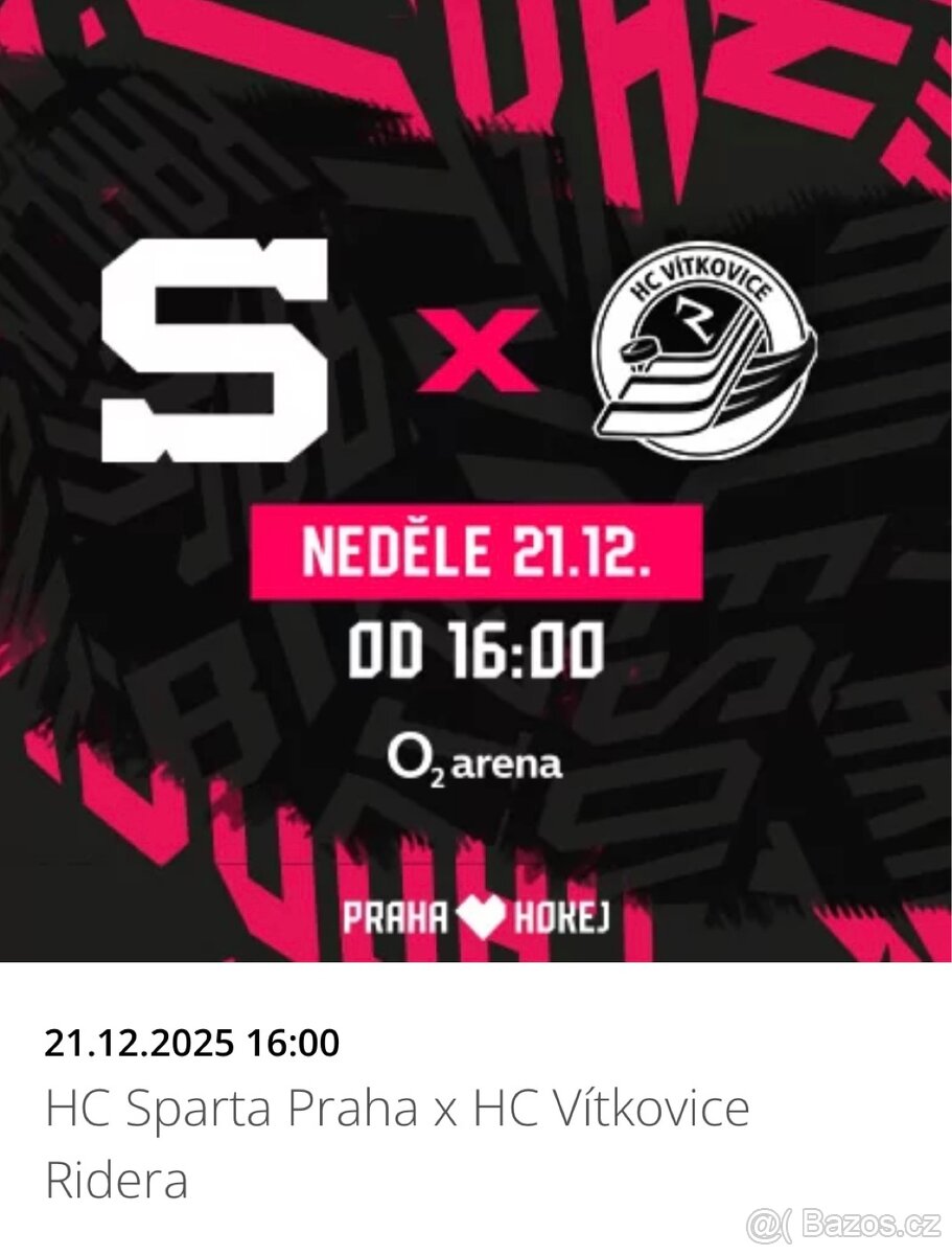 HC Sparta Praha x HC Vítkovice Ridera VIP