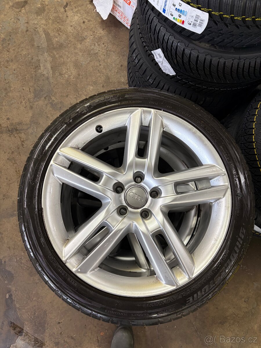 ALU originál disky AUDI S-line - pneu 255/40 r19 Bridgestone