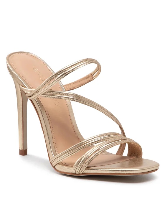 Zlaté sandály Eva Longoria, vel. 39