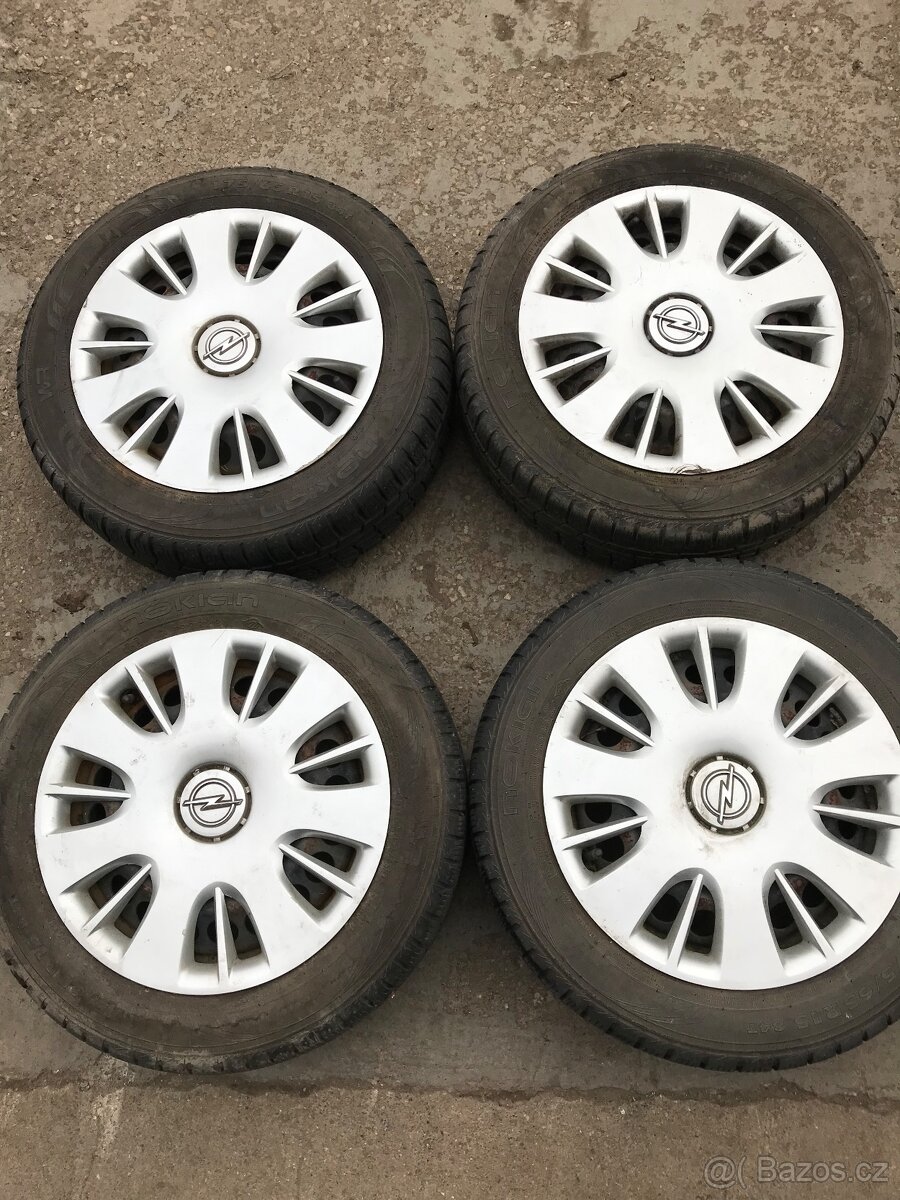 Sada plech.disků Opel zimní pneu 4x100,R15