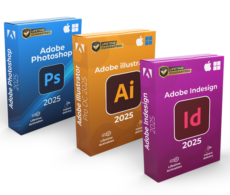 Balík Adobe 2025 ( Photoshop, Illustrator, InDesign )