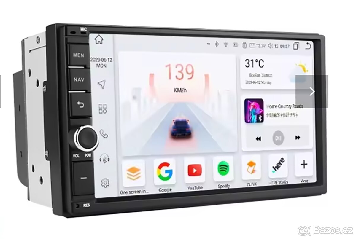 Autorádio Android 2DIN s internetem