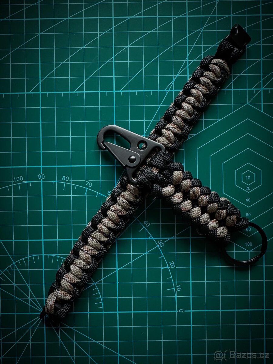 Sada Paracord náramek a klíčenka