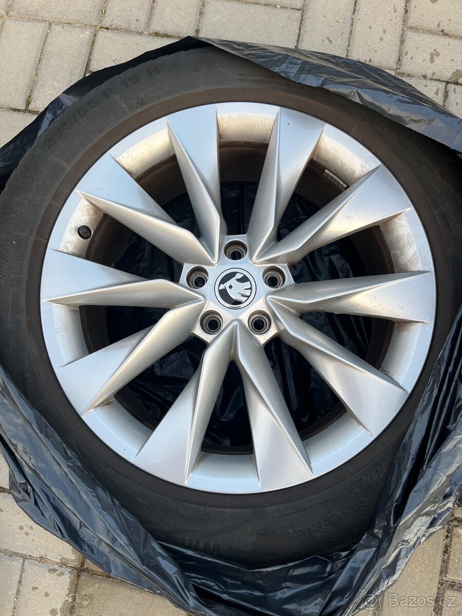 Alu kola skoda crystal silver R19 5x112