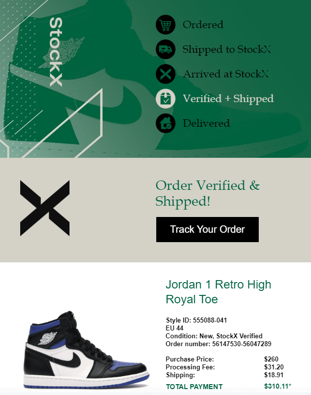 Nike Air Jordan 1 Retro High Royal Toe