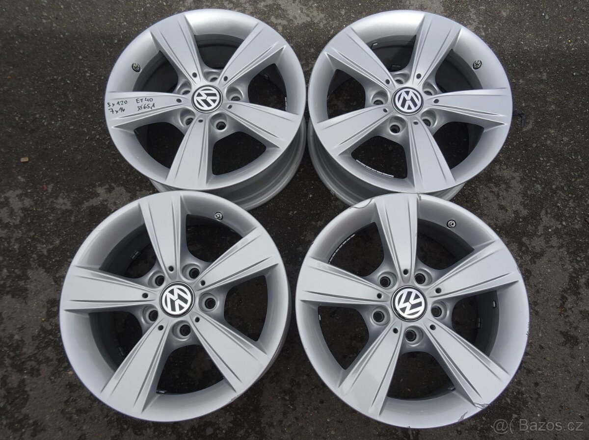 Alu disky na Transporter T5, 16", 5x120, ET 40, šířka 7J
