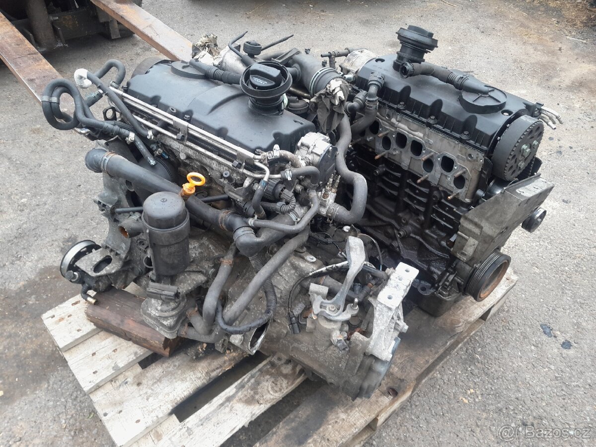 Motor +převodovka 1.9 tdi axr 74kw