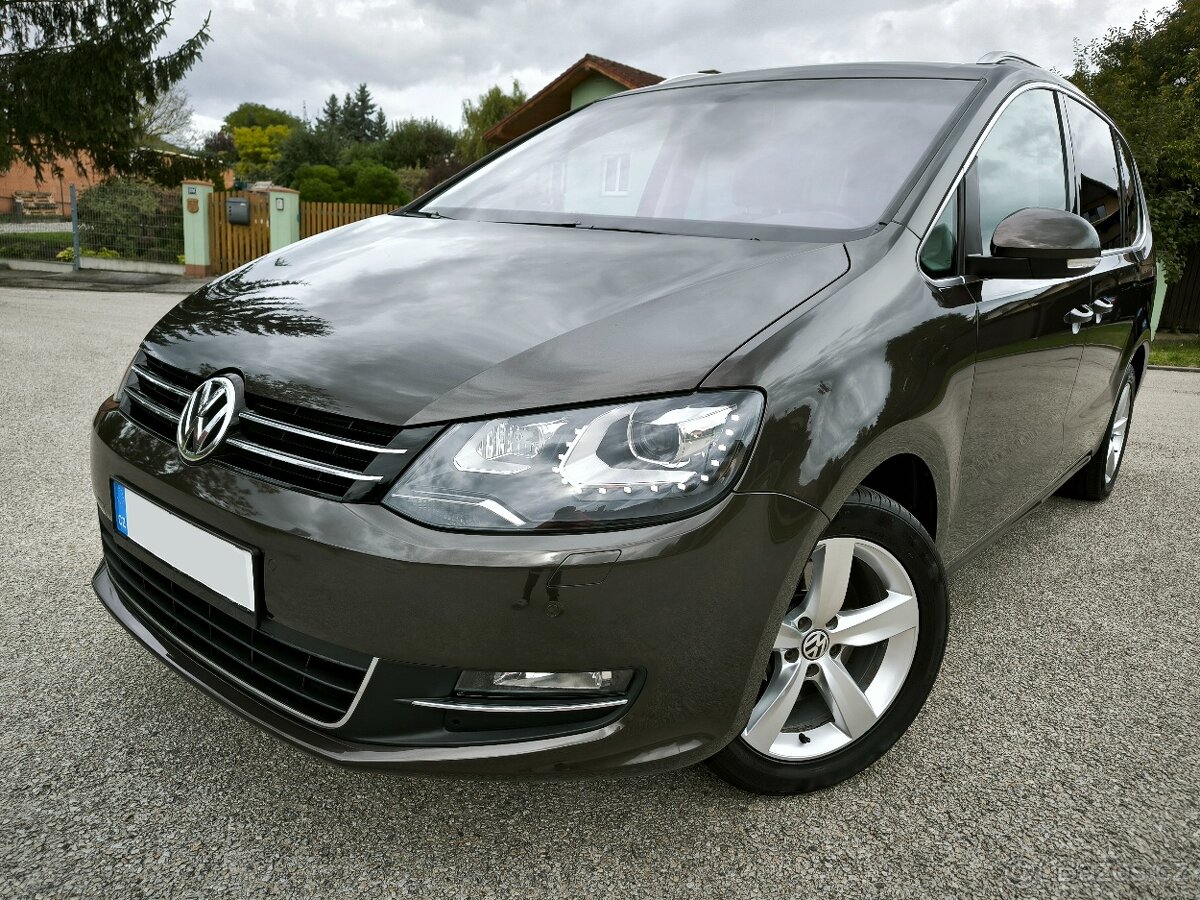 VW SHARAN 2.0 TDI 130kw, r.v. 2014, 1. MAJITEL, VÝBORNÝ STAV