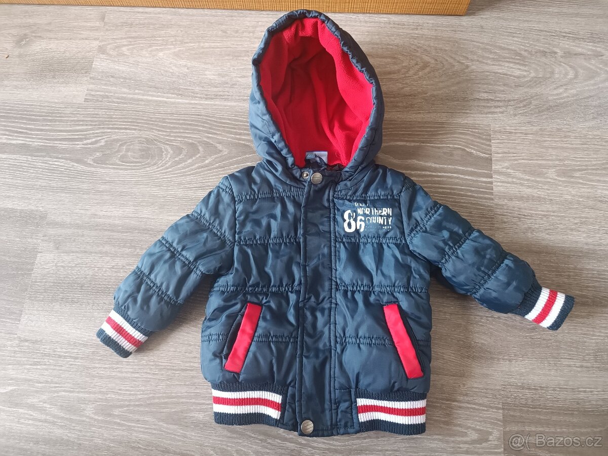 Zimní bunda pro kluka velikost 86