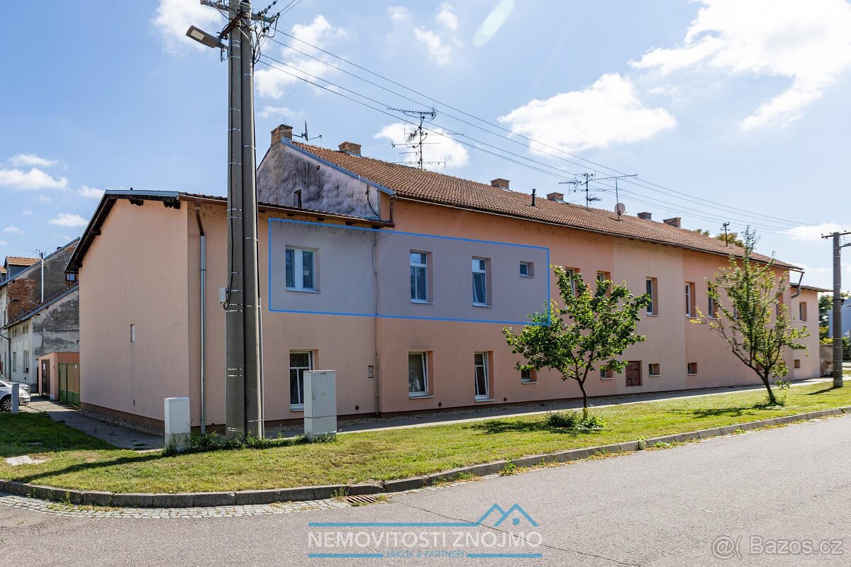 Pohořelice  byt 4+1, 88 m2 s novou koupelnou, velkým sklepem