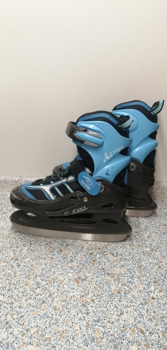 Dětské lední brusle nastavitelné, 4 velikosti 30-33