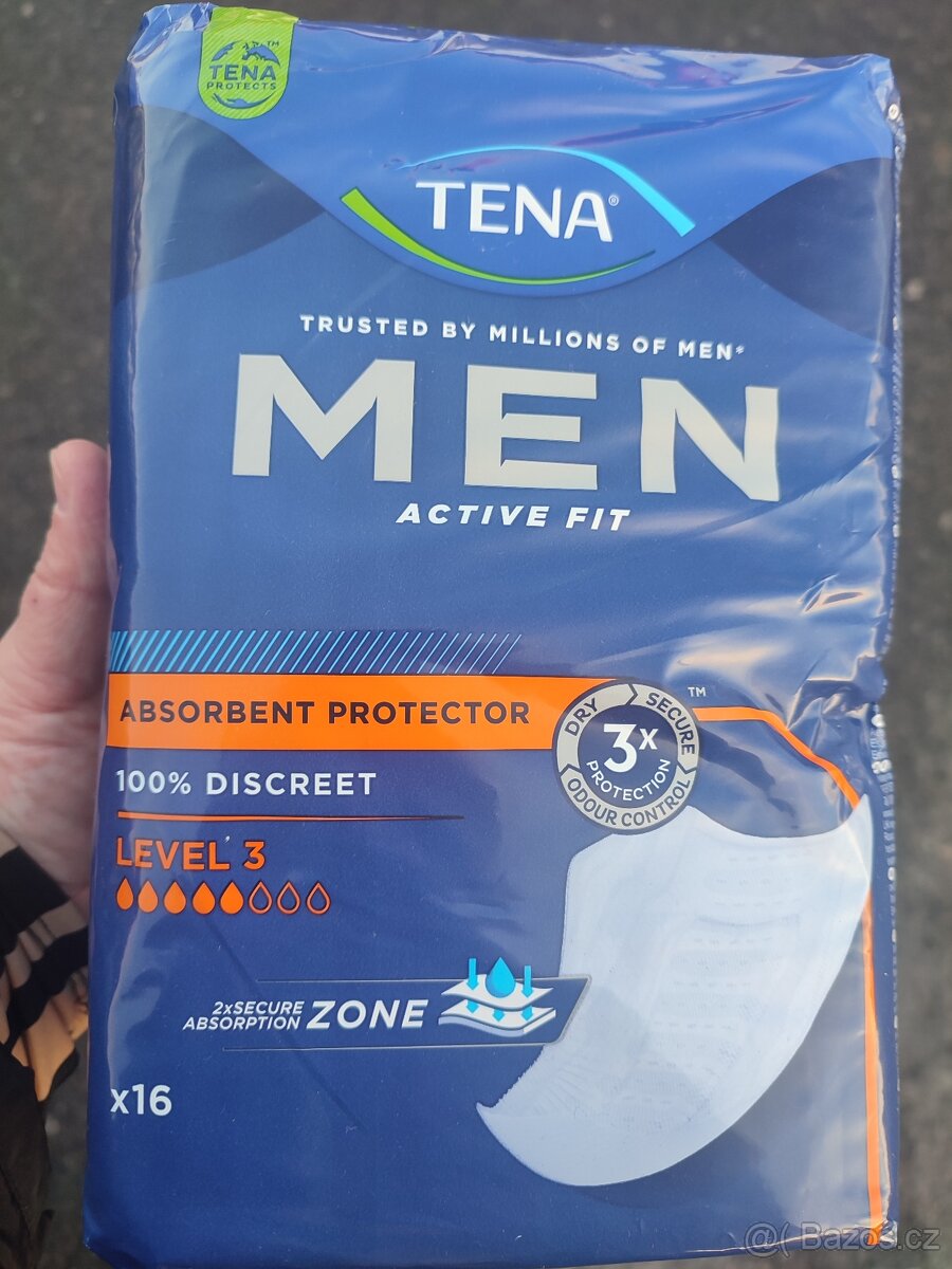 Tena men inkontinenční vložky 4 balíky