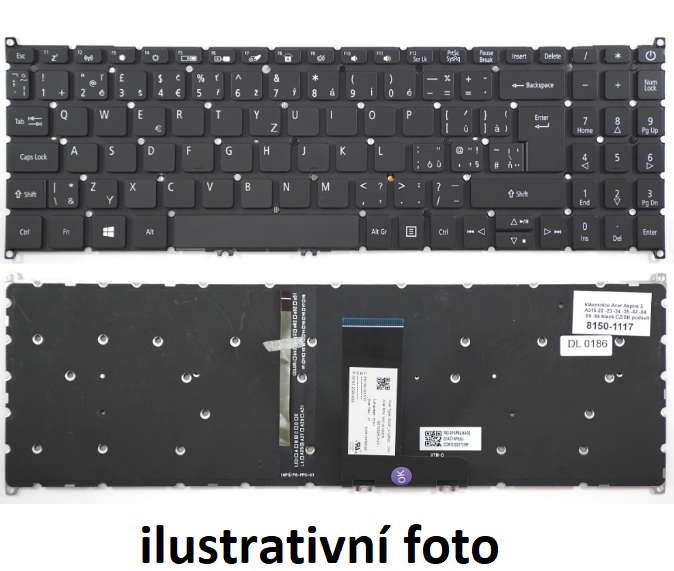 Náhradní české klávesnice k notebookům