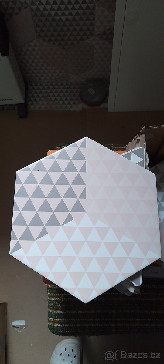 Dlažba/obklad hexagon Peonia Rosa