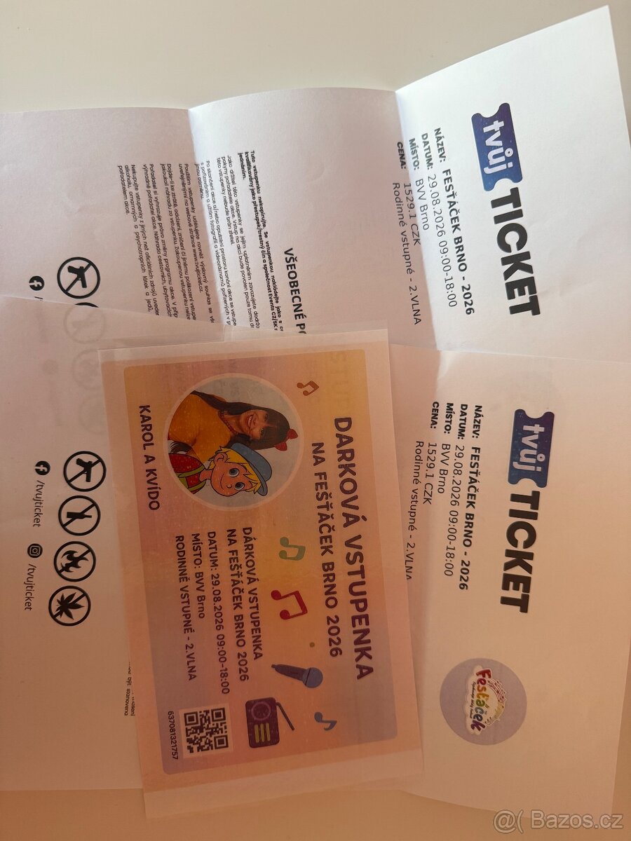 vstupenky Fesťáček Brno