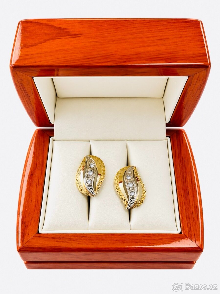 Zlaté náušnice 14K 585/1000